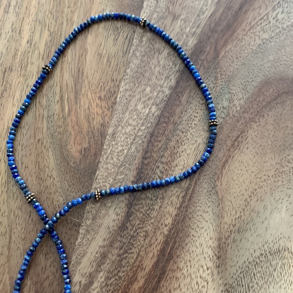 Lapis Lazuli wrap bracelet or necklace - Picture 4 of 5